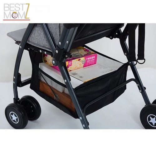 عربة أطفال اتجاهين لون اسود