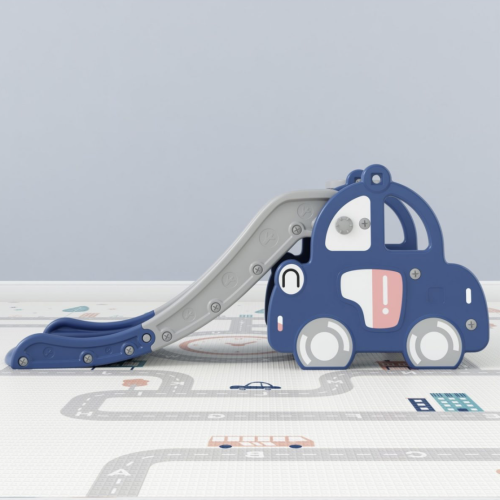 زحليقة شكل سيارة مع حلقة كرة سلة