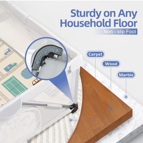 محبس الطفل المتنقل قابل للفتح والطي بسرعة