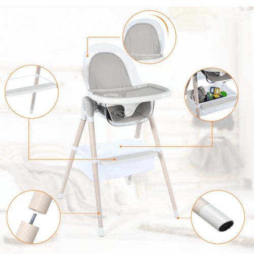 كرسي طعام فاخر للأطفال 3 في 1