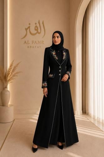 Abaya with embroidery