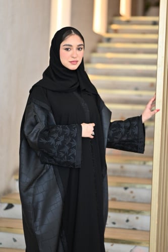 عباية سوداء فخمة-0592