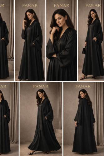 Embroidered abaya 9570