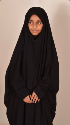 عباية راس اطفال كم مطاط