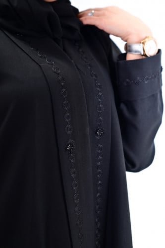عبايه سوداء بتطريز 0662