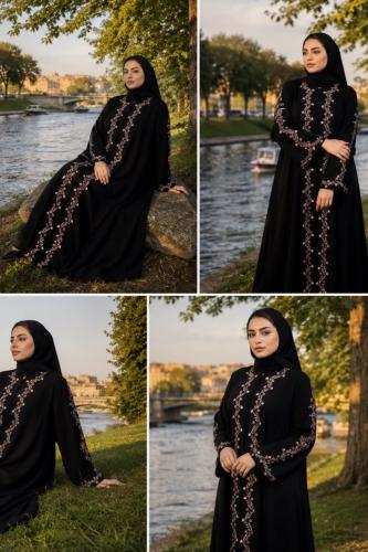 عباية بتطريز