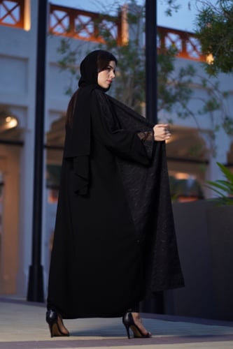 عباية انيقة سوداء-0474