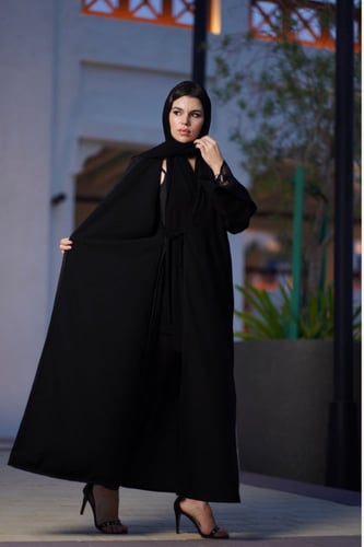 عباية انيقة سوداء-0474