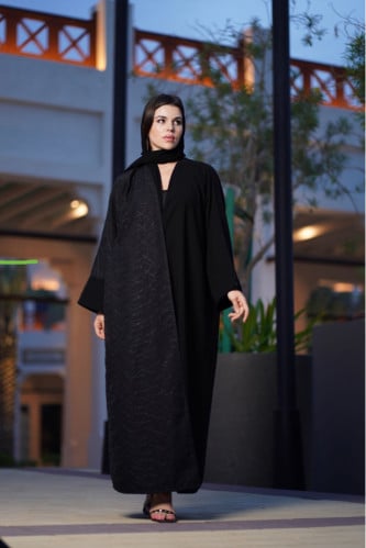 عباية انيقة سوداء-0474