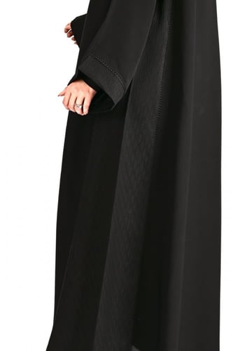 عباية سوداء فخمة-0616 " تفصيل "
