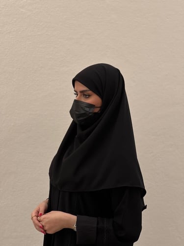 حجاب اسلامي مع مطاط