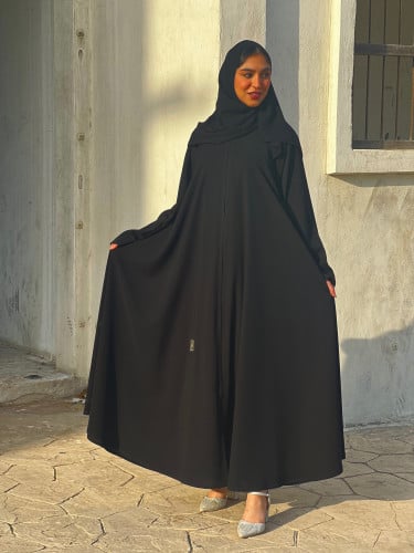 عباية سوداء ناعمة-0601