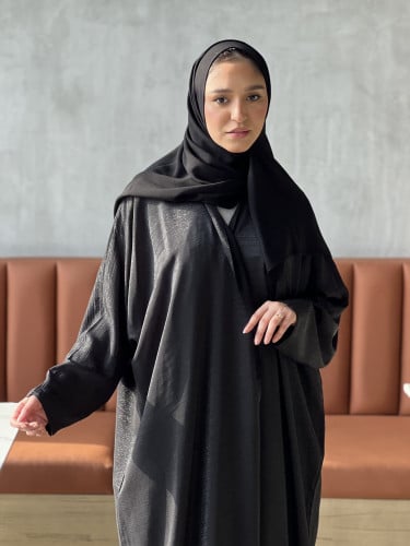 عباية بشت اسود وجهين- 0697