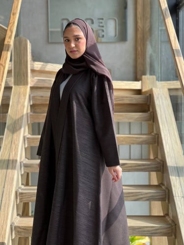 عباية مميزة باللون البني - 0685