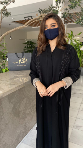 عبايه مطرزه بتطريز ناعم تفصال حسب الطلب
