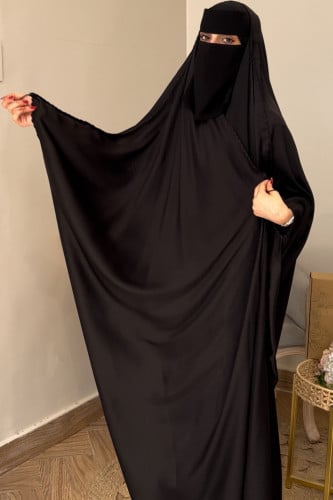 عباية راس حرير شغل يد-0422