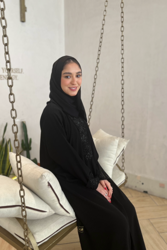 عباية سوداء شك اسود -0579
