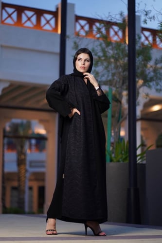 عباية انيقة سوداء-0474