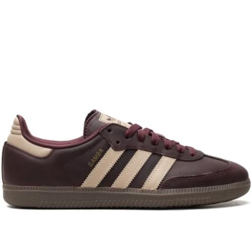 adidas Samba OG "Maroon/Crystal Sand/Gold Metallic...