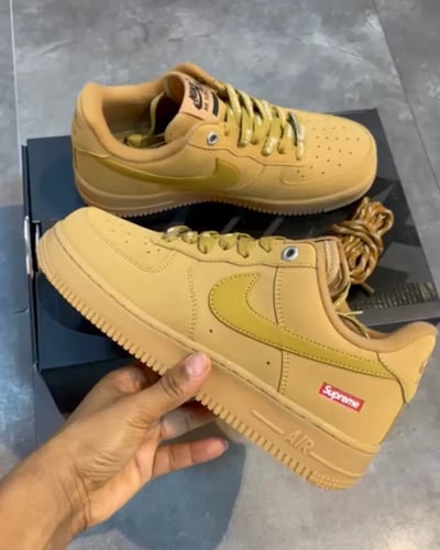 Nike x Supreme Air Force 1 Low SP "Wheat" sneakers