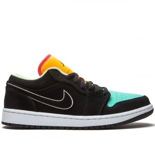 Air Jordan 1 Low SE Black Aurora Green