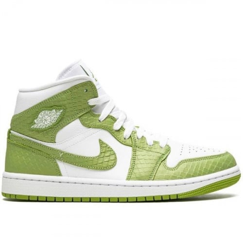 Air jordan 1 mid green python