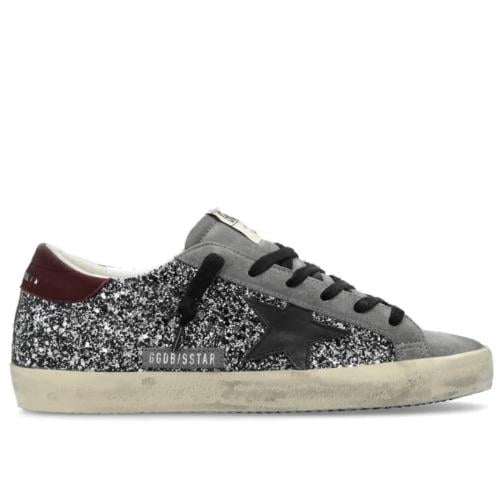 Golden goose Superstar distressed lace- up sneaker...