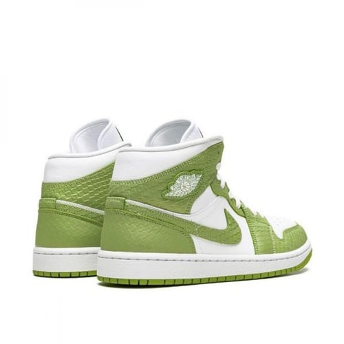 Air jordan 1 mid green python