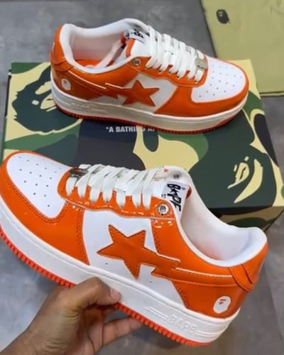 A Bathing Ape Bape Sta Low Orange