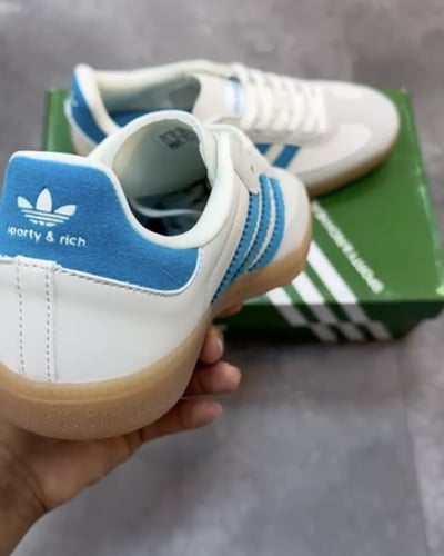 adidas x Sporty and Rich Samba "Cream Blue"
