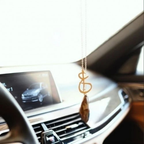 تعليقة كسرة العود بتصميم حرفين مع بعض - متجر عهود