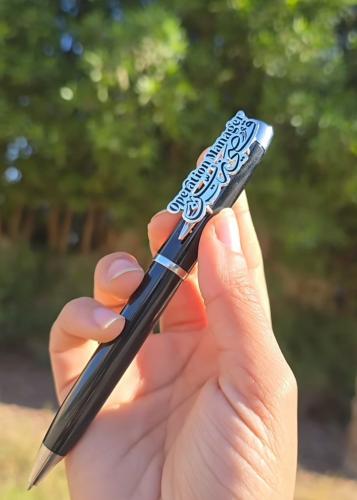 Men's pen, luxury in the name Arabic and English from - Ohoud