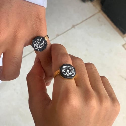 خواتم حجر سداسي رجالي ونسائي