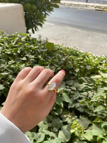 خاتم بروند نسائي حجر صغير