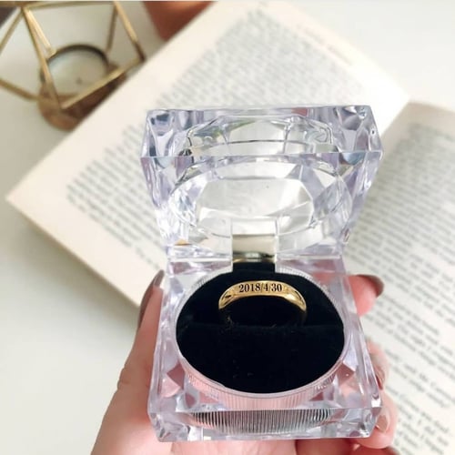 خاتم دبله فضه كتابه حسب الطلب