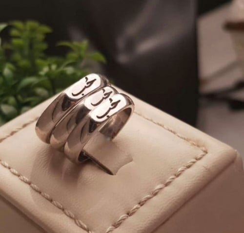 خواتم حب رجالي ونسائي فضه عيار 925