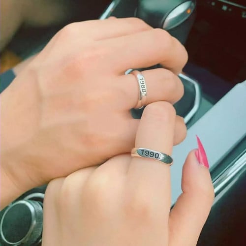 خواتم تاريخ رجالي ونسائي فضة - متجر عهود