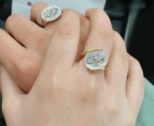 خواتم بالاسم فضة ملكي - رجالي ونسائي - متجر عهود
