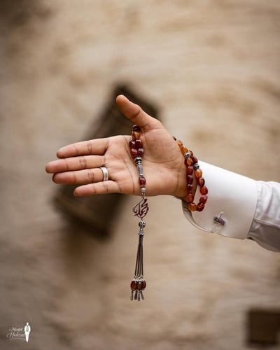 سبحه بالاسم عقيق فاخر - متجر عهود