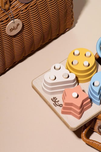 مجموعة ادوات الطعام لون بيج