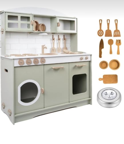 مطبخ اطفال خشبي سهل للتركيب