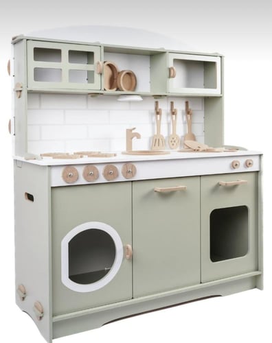 مطبخ اطفال خشبي سهل للتركيب