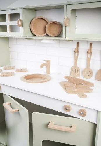 مطبخ اطفال خشبي سهل للتركيب