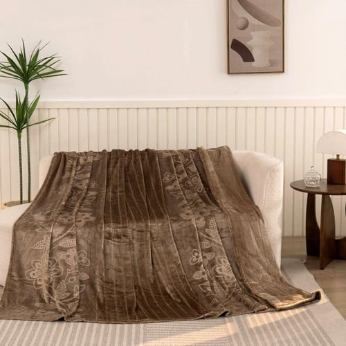 بطانية رود مخمل مفرد ونص