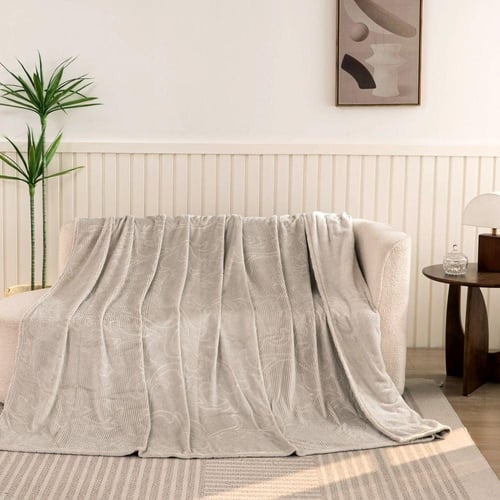 بطانية رود مخمل مفرد ونص