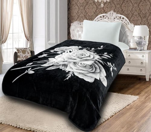 بطانية قولد مشجر مفرد ونص 2كيلو