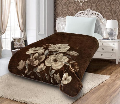 بطانية قولد مشجر مفرد ونص 3 كيلو