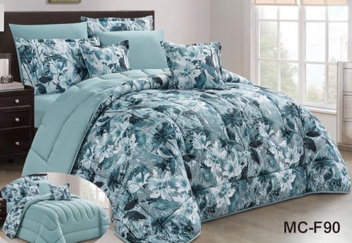 مفرش صيفي مزدوج مشجر-8قطع