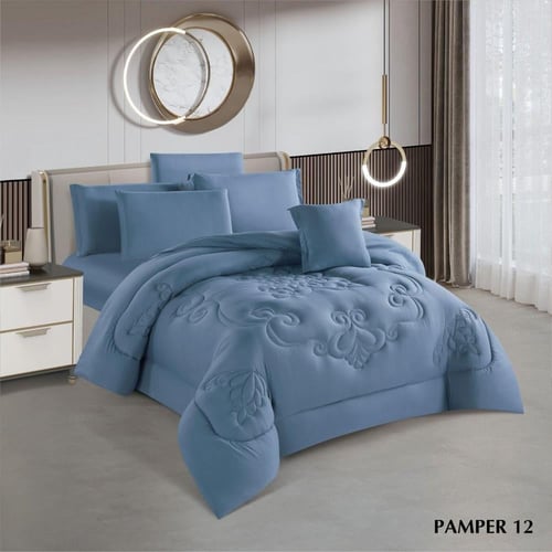 مفرش بامير صيفي مزدوج - (8 قطع)