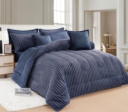 مفرش درتا مخمل فرو مزدوج-8قطع